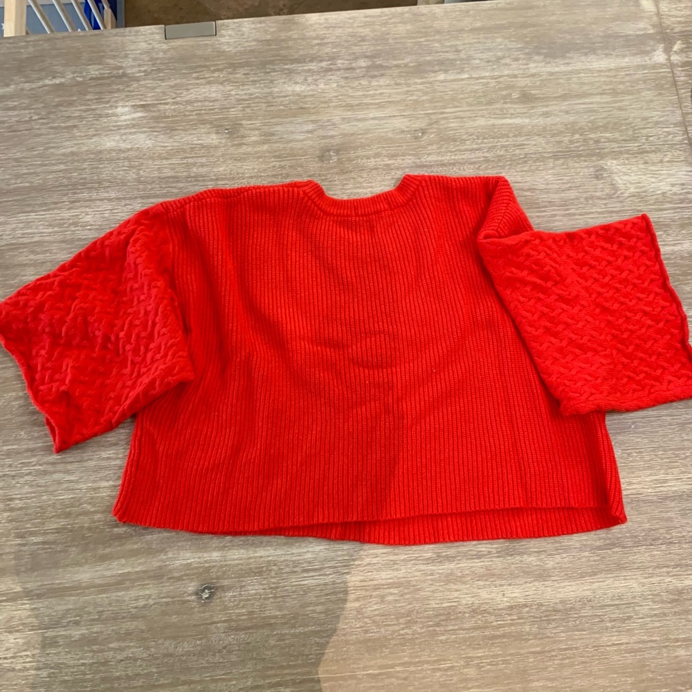 JACK by BB Dakota red crop sweater (S)